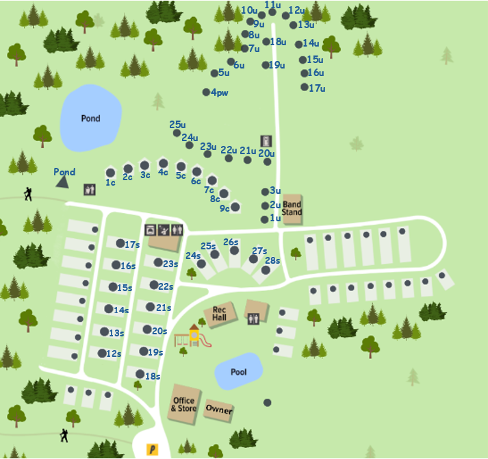 Camping in Digby, Nova Scotia. The Ridge Campground Map